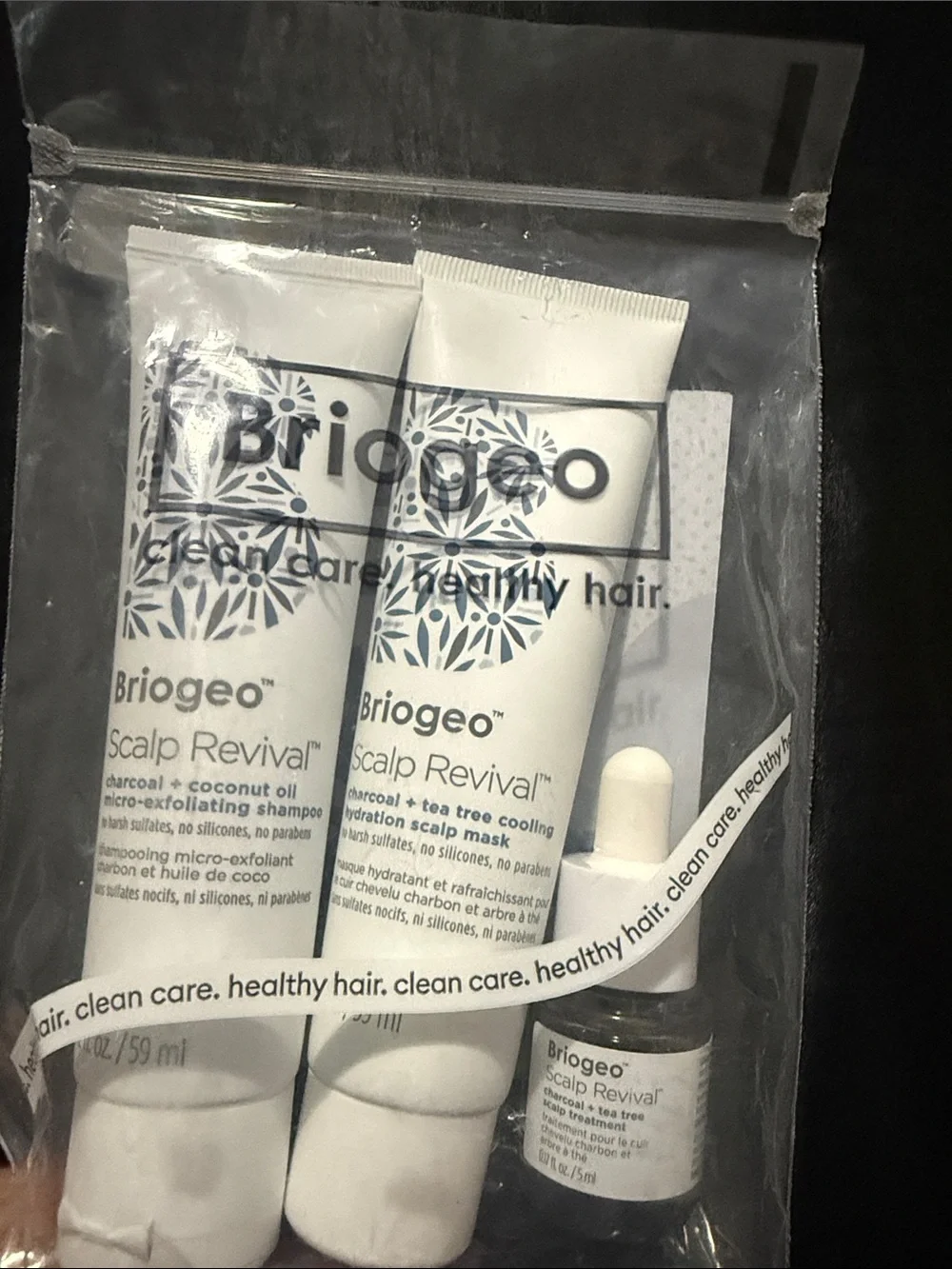 Briogeo Scalp Revival Travel Kit - White and Navy Accents